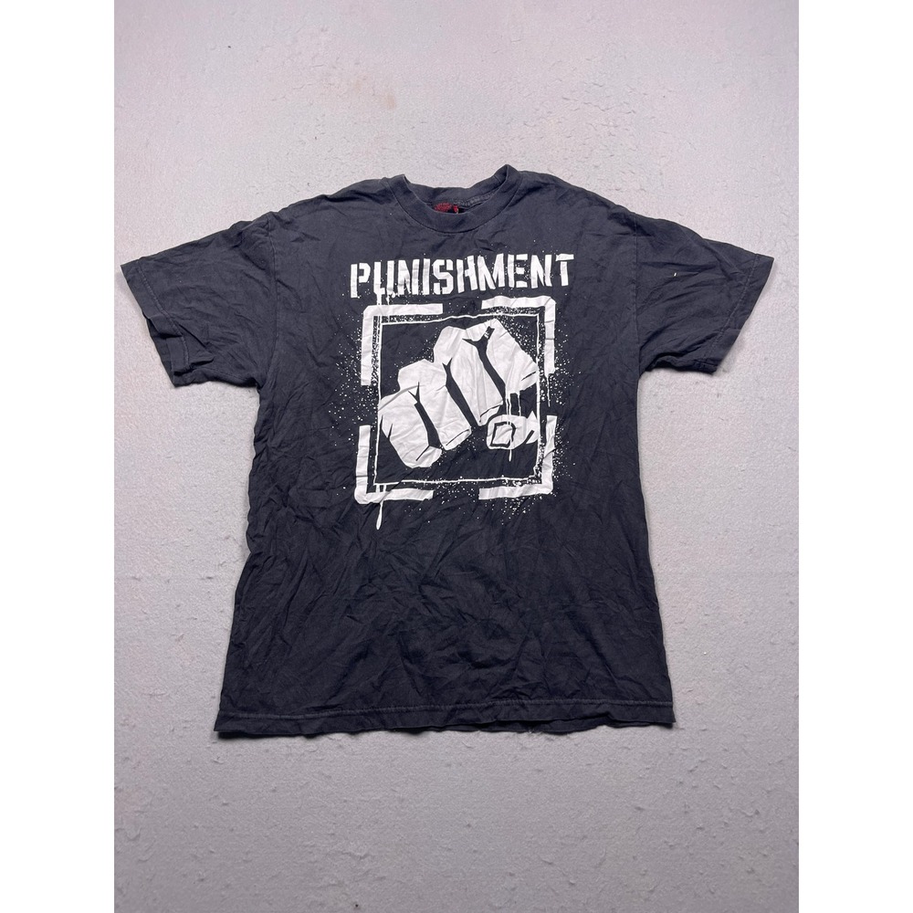 Punishment Athletics T Shirt Cotton Black Large Mens